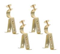 FOMIYES Support de Tringle à Rideaux Réglable 19 Mm Lot de 4 Supports Robustes pour Tringle Simple Accessoires pour Habillage de Fenêtres de Poteau Roma Adapté pour Fixation Stable