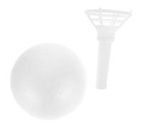 FOMIYES Support Floral en Mousse Semi-Sphérique 150 MM pour Bouquet de Mariée à Poignée Accessoire DIY pour Décoration de Fleur de Mariage Support pour Fleurs à Main 1 Pièce