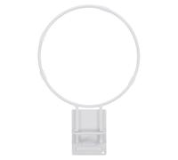 FOMIYES Support Mural Pliable pour Ballon de Basket Football et Volley-Ball Rack de Rangement Mural Blanc Support Adhésif Multi-Usages pour Maison Salle de Sport Fixation sans