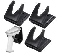 FOMIYES Support pour Scanner de Codes-Barres Pack de 3 Pièces en Plastique Noir Rack Mural Pratique et Gain de Place pour Magasins de Détail et Entrepôts