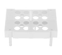 FOMIYES Support pour Tubes à Essai de Laboratoire en Plastique, Rack Compact pour Tubes Centrifuges, Support Multi-tubes Amovible, Étagère Solide pour Rangement D’éprouvettes, Usage