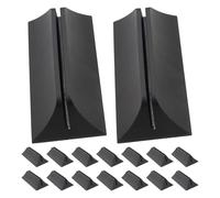 FOMIYES Supports de Cloison de Bureau Pince Réglable Lot de 16 Fixations sans Perçage pour Séparation Anti-Postillons Bureau École Maison Noir