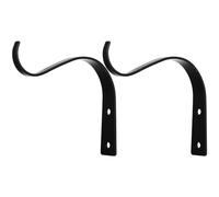 FOMIYES Supports Muraux en Métal Lot de 2 pour Paniers Suspendus, 4,5 Pouces, Crochets Décoratifs pour Plantes Grimpantes et Pots de Fleurs, Usage Extérieur