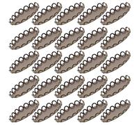 FOMIYES Supports Ovales pour Cabochons en Cuivre Vintage avec Finitions Ajourées Faites Main, Bases Robustes pour Fabrication de Bijoux et Épingles à Cheveux Traditionnelles, pour