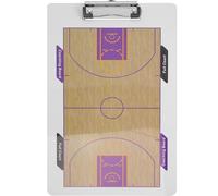 FOMIYES Tableau de Basketball Double Face pour entraîneurs, Terrain Complet et Demi-Terrain étendu, compréhension Claire de la stratégie, Suivi des statistiques des Joueurs, PVC
