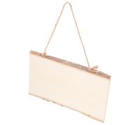 FOMIYES Tableau mural décoratif en bois 2 pièces 14x25 cm, panneau suspendu vierge pour dessin et message, décoration murale créative pour enfants, DIY et activités manuelles