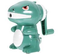 FOMIYES Taille-Crayon Manuel Dinosaure Vert Plastique Stable Taille-Crayons Ménager Kawaii Réglable pour Crayons Fins et Épais Portable pour Bureau et École Outil de Papeterie