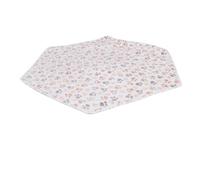 FOMIYES Tapis de Jeu Hexagonal Lavable pour Chiens, Tapis Absorbant Réutilisable en Polaire Corail, Rembourrage de Rechange pour Parc à Chiots, Alèse Absorbante pour Animaux, Motif Pattes