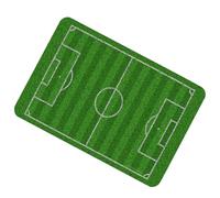 FOMIYES Tapis de Sol Antidérapant en Fibre de Polyester et Caoutchouc Forme Terrain de Football, Absorbant et Résistant, pour Entrée et Salle de Bain