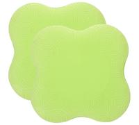FOMIYES Tapis de Yoga Antidérapant pour Genoux 2 Pièces Coussin Rembourré pour Protection et Confort Pendant Squats et Entraînements