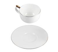 FOMIYES Tasse à Expresso Soucoupe en Porcelaine Fine et Dessous de Récipient Adaptée aux Pâtisseries, Restaurants et Domiciles, Volume 120 Ml