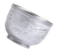 FOMIYES Tasse à Thé en Céramique Lisse 150 Ml Couleur Argentée Coupe à Saké Décorative pour Dégustation de Thé et Boissons Maison et Bureau Accessoire Élégant pour Cérémonie