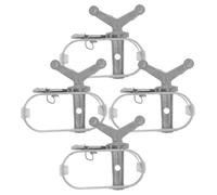 FOMIYES Tendeur de Câble en Acier Robuste 4 Pièces Mini Treuil Manuel Ajustable pour Tension Rapide Pinces Tendeurs Polyvalents pour Clôtures et Usage Extérieur