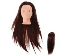 FOMIYES Tête De Mannequin à Cheveux Humains Longue Résistante à La Chaleur Pour Coiffure Professionnelle Débutants Et Salons Formation En Salon Coiffage Tresses Chignons