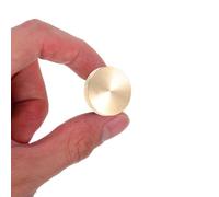 FOMIYES Tête de Tampon à Cire en Laiton 25 MM Ronde Remplacement pour Sceau de Cire Vierge Outil de Cachetage pour Enveloppes Scrapbooking et Emballage Décoratif 1 Pièce