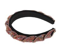 FOMIYES -tête large à paillettes : -tête scintillant et éblouissant avec strass - -tête en velours pour fêtes, bals de fin d'année et fêtes de fin d'année