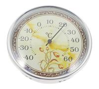 FOMIYES Thermomètre Mural Précis pour Chambre Bébé et Sauna, Appareil de Mesure de Température Intérieur Indicateur à Aiguilles, Design Tulipe Décoratif pour Usage Domestique