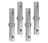 FOMIYES Tige de Liaison D'échafaudage et Stabilité Améliorée en Environnement de Construction en Acier Argenté 4pcs Durabilité Exceptionnelle pour Accessoires Mobiles