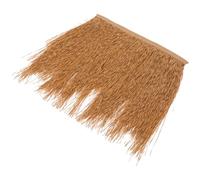 FOMIYES Toiture en Chaume Synthétique 47X50 CM Panneau Imitation Paille Jaune Toit Décoratif Extérieur pour Abri Jardin et Décoration Campagne