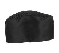 FOMIYES Toque De Chef Maille Respirante Chapeau Cuisine Unisexe Tissu Léger Pour Serveur Hôtel Restaurant Taille Unique Noir