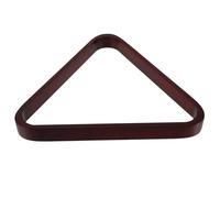 FOMIYES Triangle de Billard en Bois Massif 57,2 Mm, Support Triangulaire Vin Rouge pour Billard Anglais et Américain, Accessoires Professionnels pour Salle de Loisirs, Porte-Boules Stable