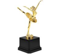 FOMIYES Trophée de Ballet Doré 20 CM en Plastique Léger Socle Stable Figurine Danseuse Classique Détaillée Récompense pour Concours de Danse Fêtes Scolaires et Décorations Festives