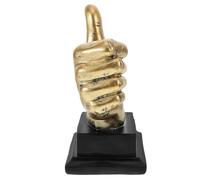 FOMIYES Trophée Décoratif en Résine Geste Pouce Levé Petit Trophée sur Pied Accessoire de Récompense Coloré pour Bureau et Espace de Motivation