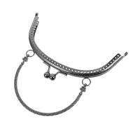 FOMIYES Trousse De Maquillage avec Poignée Incurvée Clip Métallique pour Sacs à Main Sangle De Rechange pour Armature De Sac Fournitures pour Couture Et Bricolage