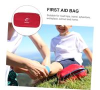 FOMIYES Trousse de Secours Portable Oxford Résistant Durgence avec Poches Mesh pour Voyage Maison et Aventure Rouge