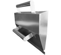 FOMIYES Truelle à Ciment en Acier Inoxydable 1 Pièce, Outil de Finition pour Cloisons Sèches et Enduit de Plâtre, Truelle à Bordure pour Lissage Mural, Outil à Main Polyvalent