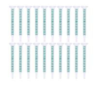 FOMIYES Tube de Mélange Ab Carré Statique 16 Points Lot de 30 Pièces en Polypropylène Léger pour Applicateur de Résine Époxy et Colle Mélange pour Travaux de Bricolage