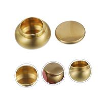 FOMIYES Urne Funéraire Scellée Cuivre Petite Boîte De Conservation Hermétique pour Cendres Humaines Conteneur Polyvalent pour Poudre Aromatique Thé Et Articles Funéraires