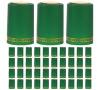 FOMIYES Usage Unique en PVC 100 Capsules Thermorétractables Vertes Diamètre 33 Mm, Design Compact et Simple pour Bouchon de Bouteille de Vin pour Maison et Bars