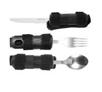 FOMIYES Ustensiles Lestés Couverts Adaptatifs Pour Adultes Couverts À Manche Renforcé Cuillère Adaptative Anti-Tremblement Ustensiles