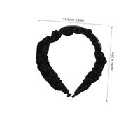 FOMIYES Velvet Rhinestone Headband Wide Design Winter Hair Hoop Elegant Hair Accessories For Daily Wear