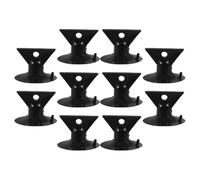 FOMIYES Ventouse pour Ampoule 35 Mm Noire - Lot de 10 Outils Extracteurs D'ampoules Encastrées, Accessoire Pratique pour Retirer Ampoules des Plafonds Hauts, Démontage Facile et Rapide