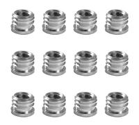 FOMIYES Vis de Conversion 1/4 à 3/8 pour Pied de Micro Adaptor de Fixation Filetage Femelle Lot de 20 Pièces Compatible Supports Micros et Pinces Visserie de Conversion Audio Industrielle