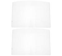 FOMIYES Visière de Protection pour Sablage, Écran de Sablage Anti-poussière en Verre, 2 Pièces, Remplacement Facile, pour Polissage et Travaux Extérieurs, pour Travailleurs