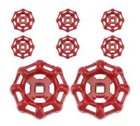 FOMIYES Volant de Vanne Métallique en Fonte 8 Pièces Trou Carré 7X7 MM Poignée de Roue Moulée pour Vanne à Guillotine Accessoires Industriels Robustes pour Usage Extérieur