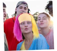 FOMIYES Wig Multicolore Carnaval pour Hommes et Femmes Perruque Clown Colorée pour Halloween Mardi Gras Cosplay et Spectacles Scène