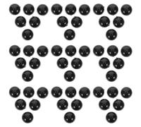 FOMIYES Yeux de Poupée Demi-Ronds Noirs 16 MM, 200 Pièces, Perles à Œil en Plastique à Dos Plat, Accessoires Yeux en Peluche, pour Amigurumi, Scrapbooking et Créations DIY