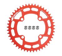 FOMTOR 104 BCD Plateau de pédalier 48T 7-12 vitesses compatible CNC 7075 en aluminium à dents larges et étroites pour VTT/vélo de route E-bike Rouge