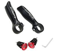 FOMTOR Extrémités de Guidon de Vélo, 1 Paire Poignées de Vélo en Alliage D'aluminium 22,2 mm, Bouchon de Guidon, Bike Bar End avec 2 butées d'extrémité, pour vélo de Route, VTT, BMX, Rouge