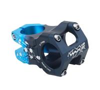 FOMTOR Potence de Vélo 31,8mm 50mm, Potence VTT Tige de Vélo de Montagne Courte, pour Guidon pour Vélo de Route, Montagne, BMX, Cyclisme (Noir Bleu)