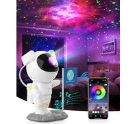 FOMYHEARD LED Astronaute Projecteur Ciel Etoile, 256 RGB DIY Nebula Projecteur Galaxie avec Contrôle APP, Haut-parleur Bluetooth et Minuteur, Lampe Veilleuse Projector Etoile Enfant et Adulte