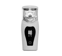 FONCBIEN Nebulisateur Inhalateur, Inhalateur pour Adultes et Enfants Écran Numérique Medical Nébuliseur Portable Aérosol Rechargeable par Câble USB 2 Masques Et Embout Buccal