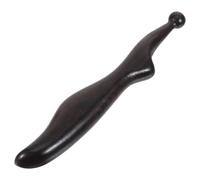Foncé Bâton de Massage par Acupression en Bois | Pointe Précise, Format Léger et Lisse, pour Nuque et Voûtes Plantaires, Usage Maison ou Déplacement