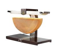 Foncer à Fromage à Raclette, Grill à Fromage Professionnel 1000 W, Double Zone De Chauffe, Demi-Meule De Fromage Ajustable, Chauffage Rapide Multifonctionnel Pour Cuisines De Restaurant