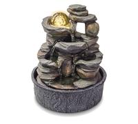 Fonction de fontaine à eau apaisante | Sphère en verre filant | Dessus de tab...