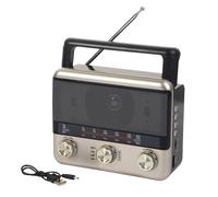 Fonction de prévision météo radio solaire et radio de sécurité rechargeable | Sans Fil Rechargeable Extérieure Équipement Rétro Style Pour Famille Adolescents Voile Randonnée Camping